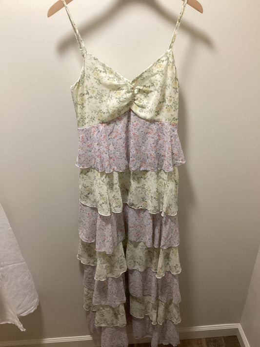 FLORAL TIERED MAXI DRESS