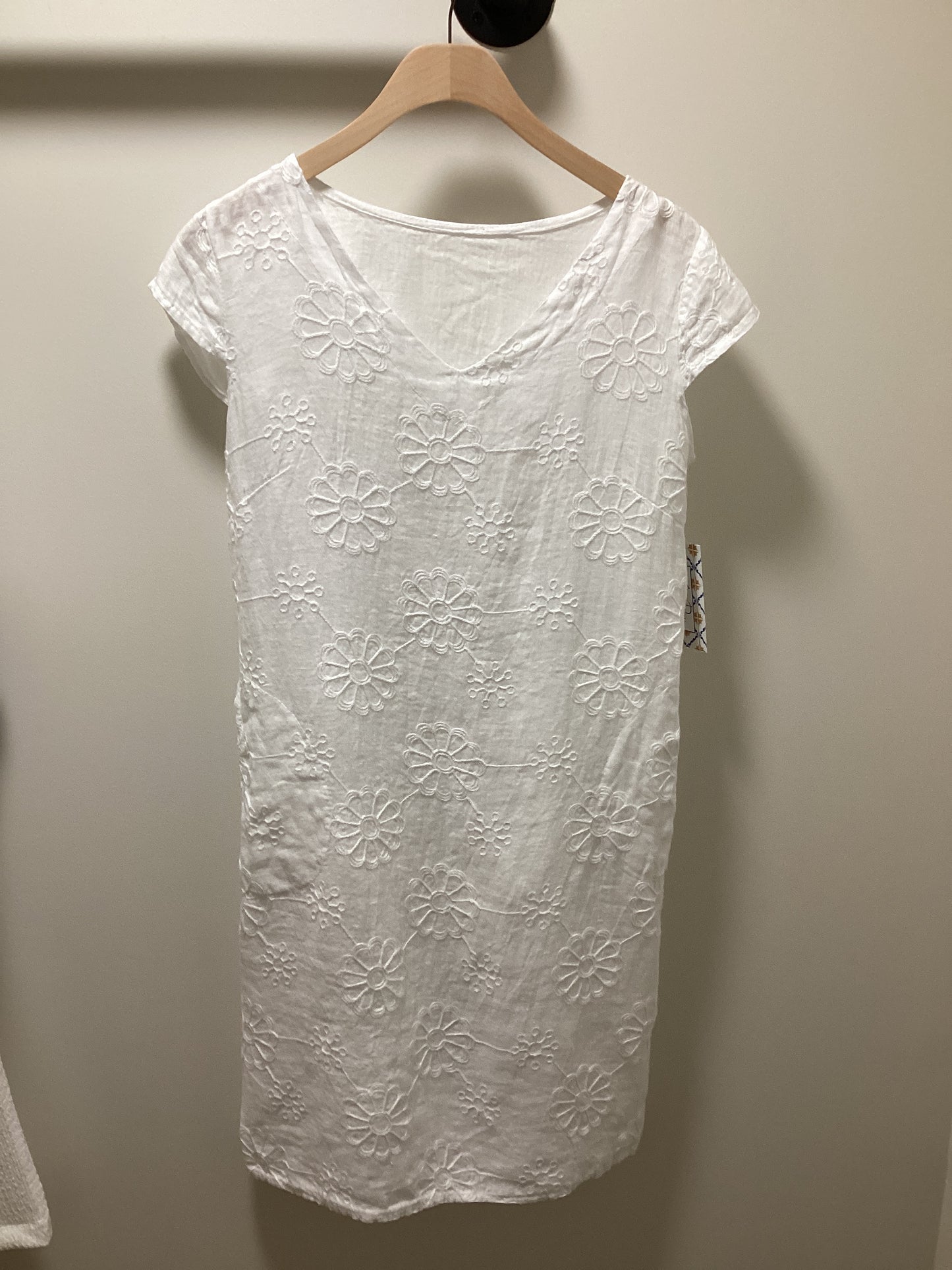 SIDE RIB VNECK DRESS