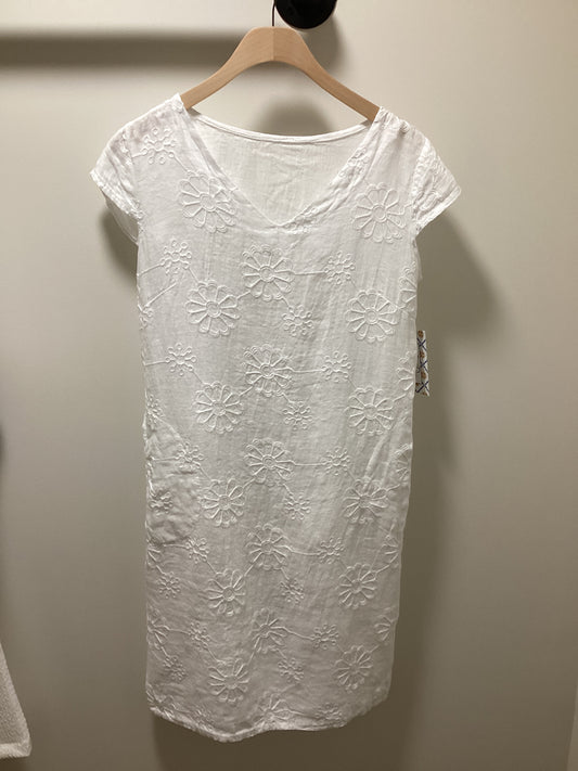 SIDE RIB VNECK DRESS