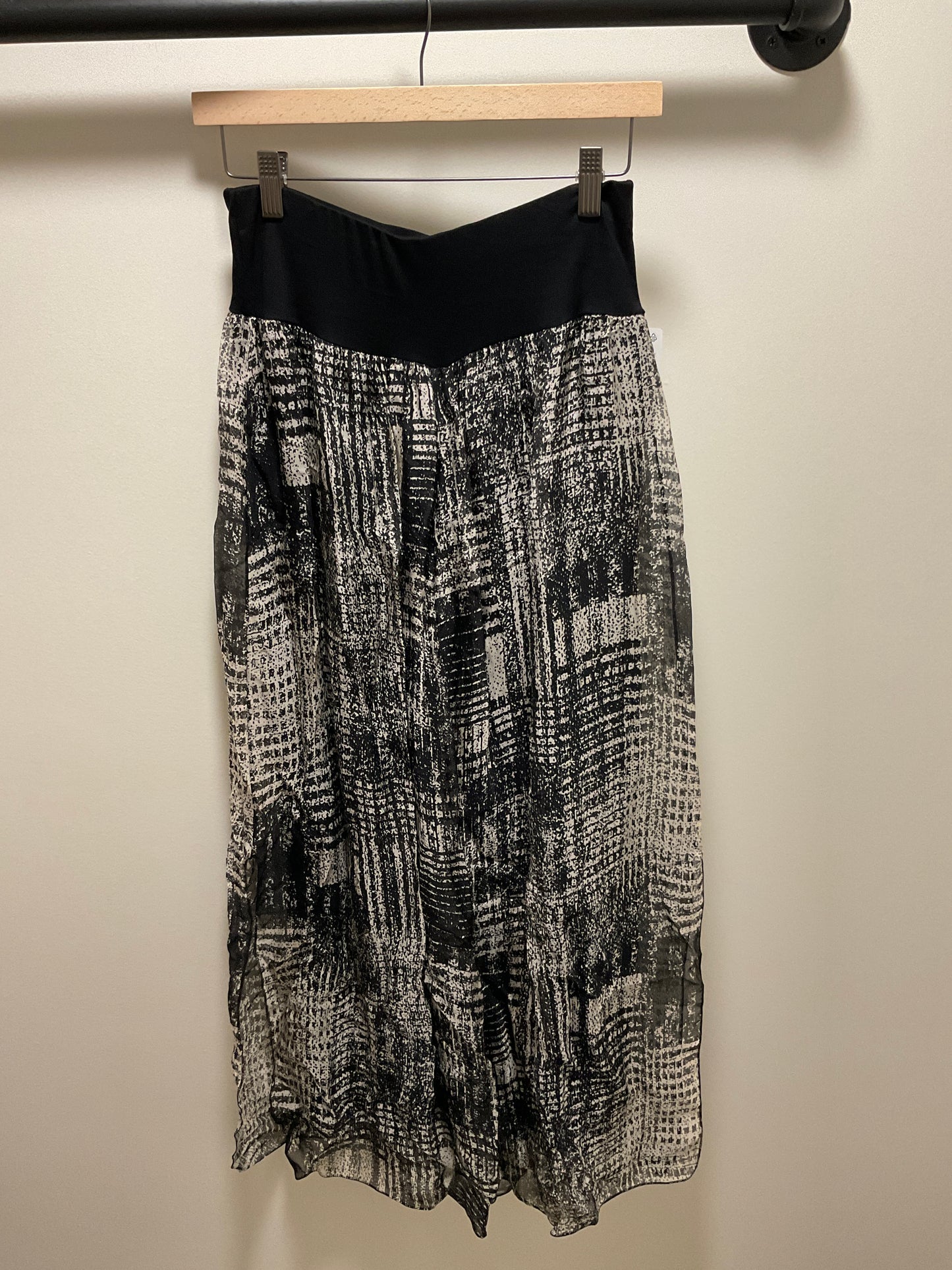 SILK SLIT PANTS PRINT