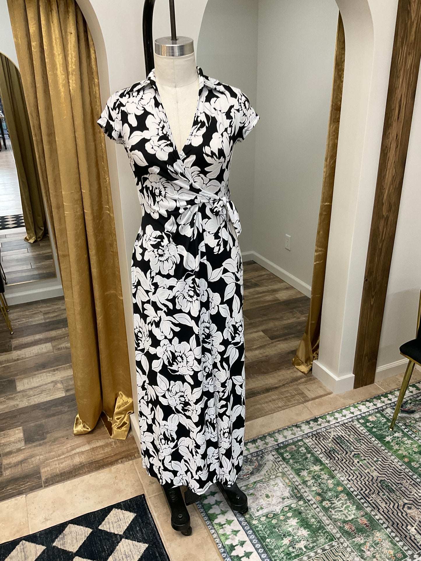 FAUX WRAP DRESS