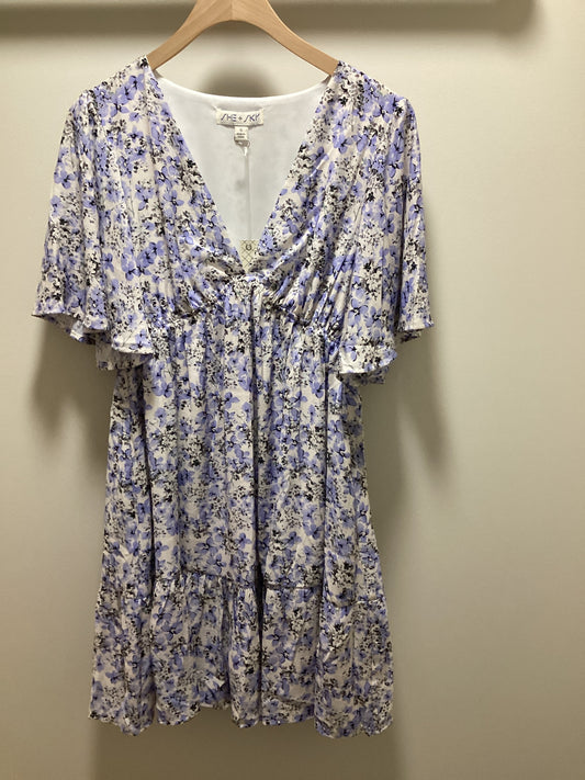 FLUTTER SLEEVE MINI DRESS