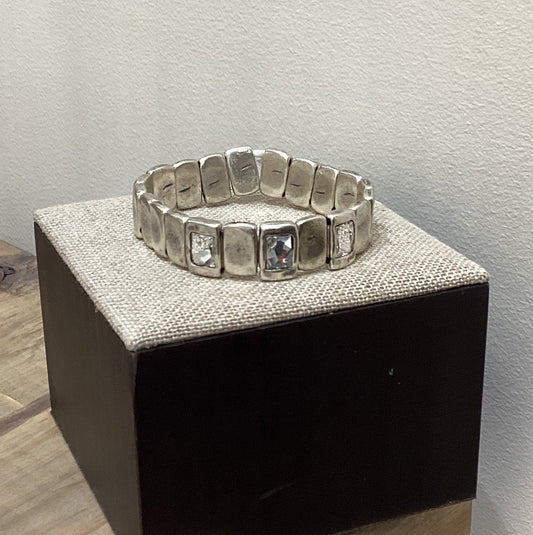 3 CRYSTAL PLANK STRETCH BRACELET