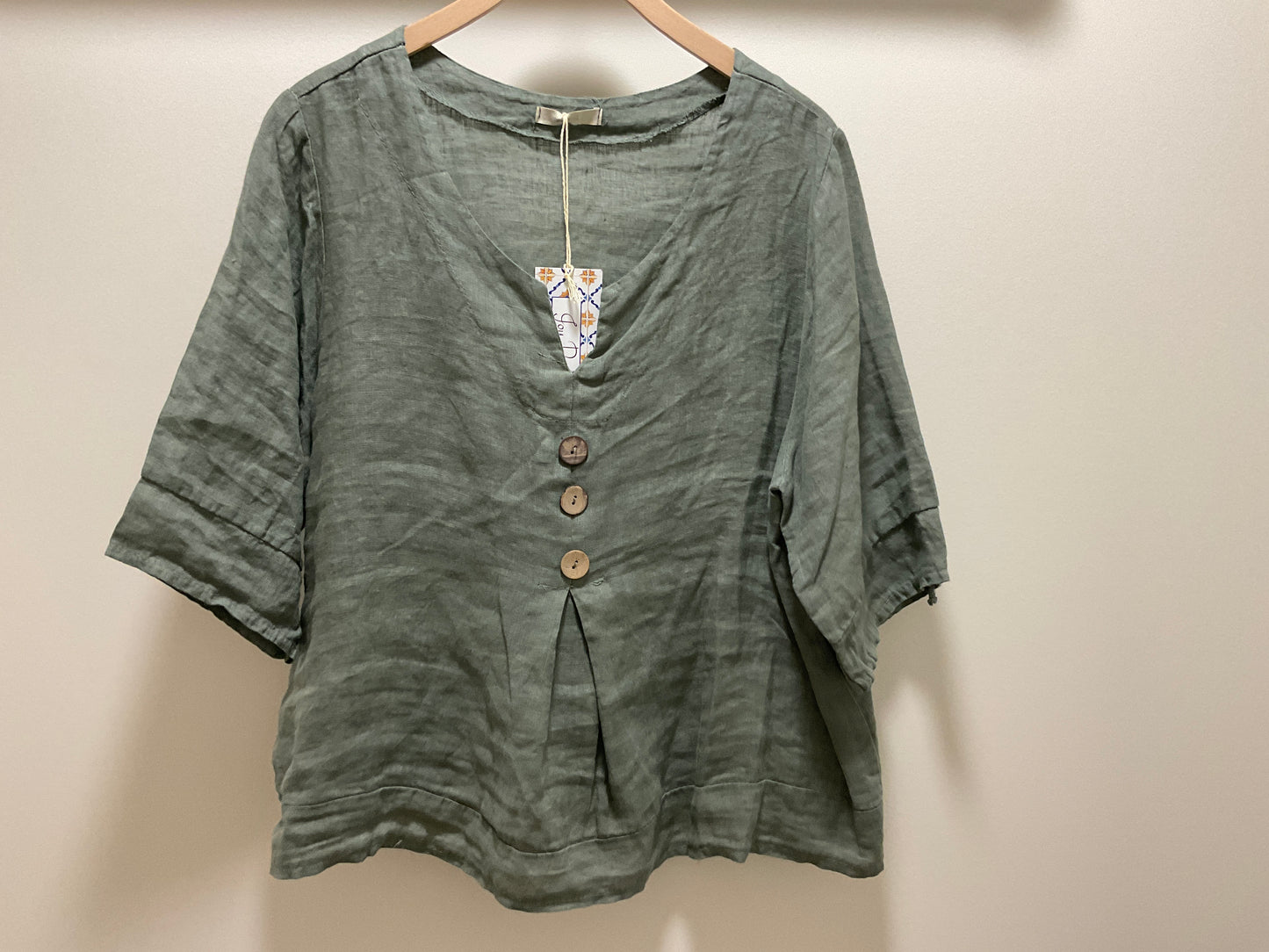 LINEN 3 BUTTON BOX TOP