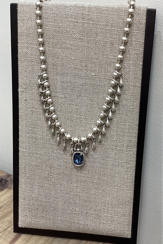 CRYSTAL & DRIPS NECKLACE