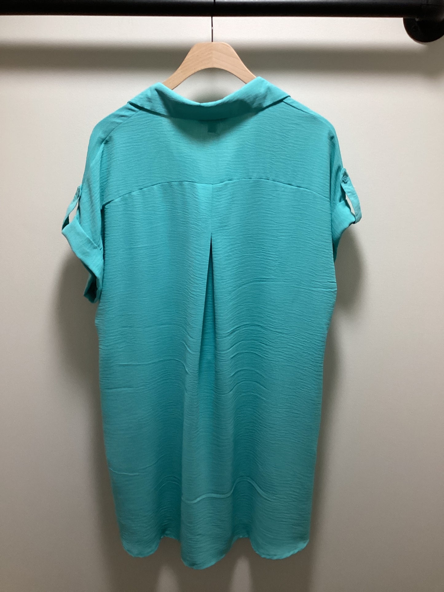 DROP SHOULDER SHIRT DRESS
