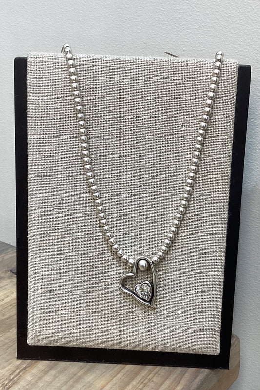 CRYSTAL HEART NECKLACE