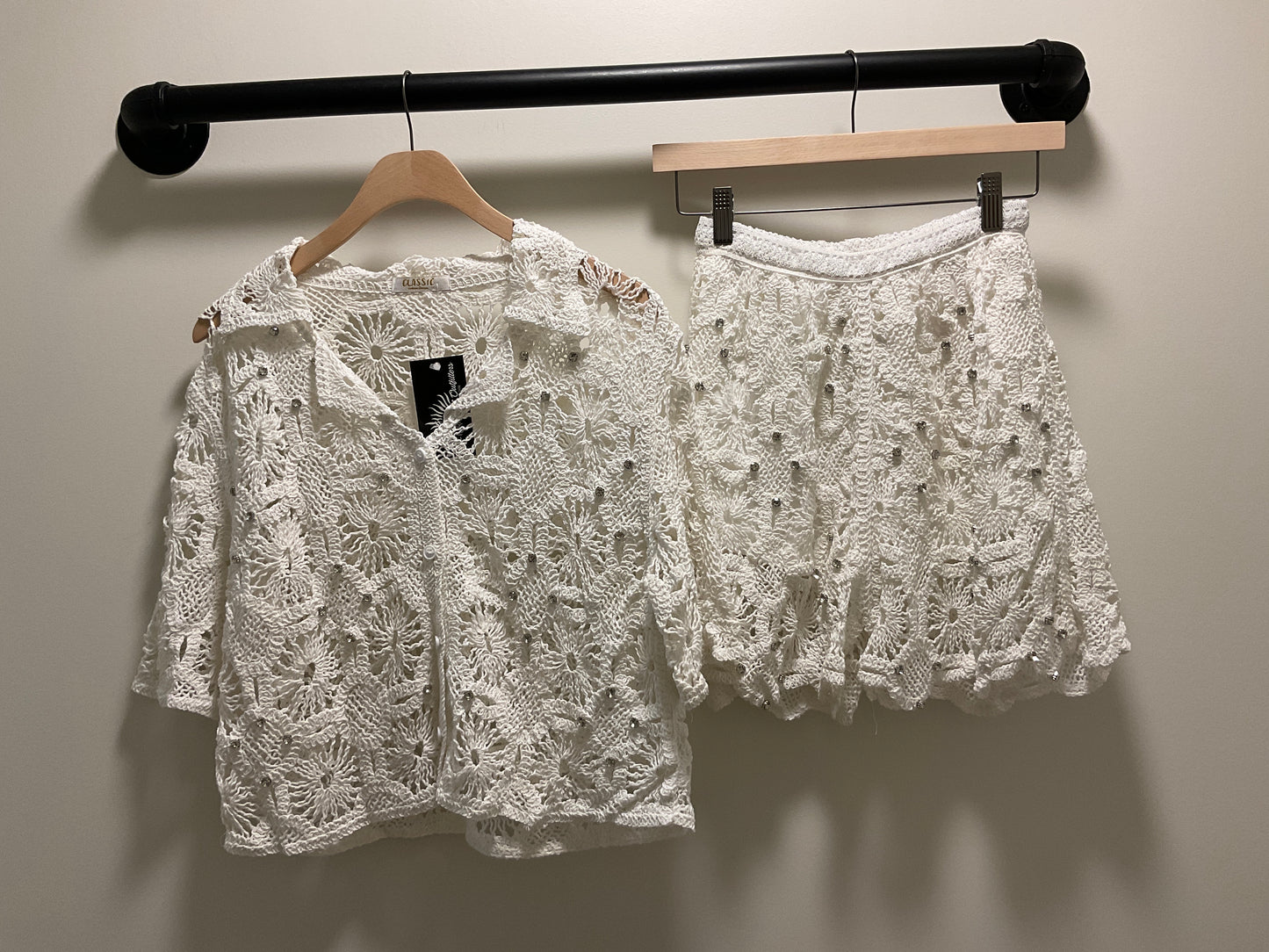 CROCHET CARDI SET