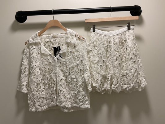 CROCHET CARDI SET