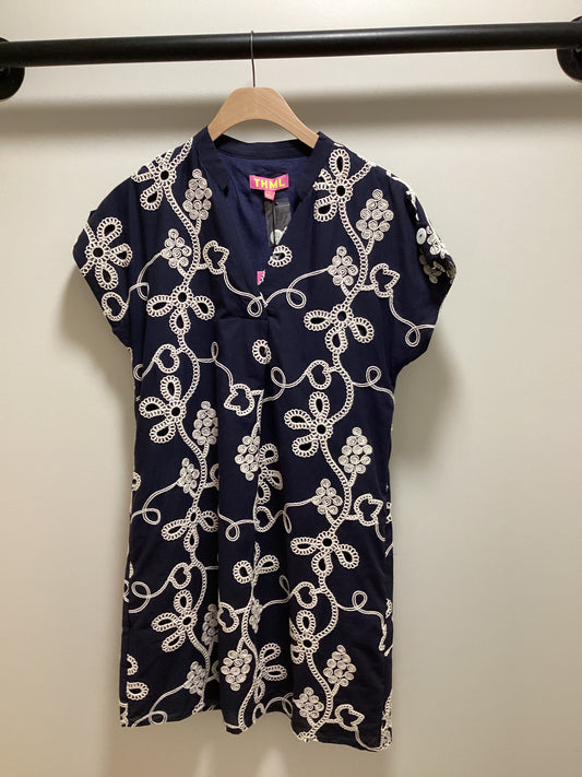 EMBROIDERED DETAIL SS DRESS