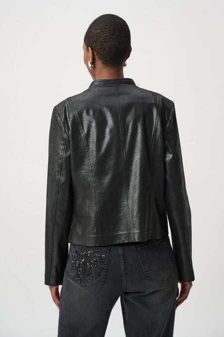 FOILED SUEDE LEATHER JACKET