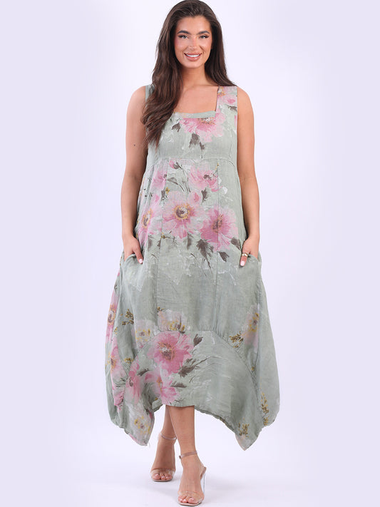 SQUARE NECK BALLOON DRESS