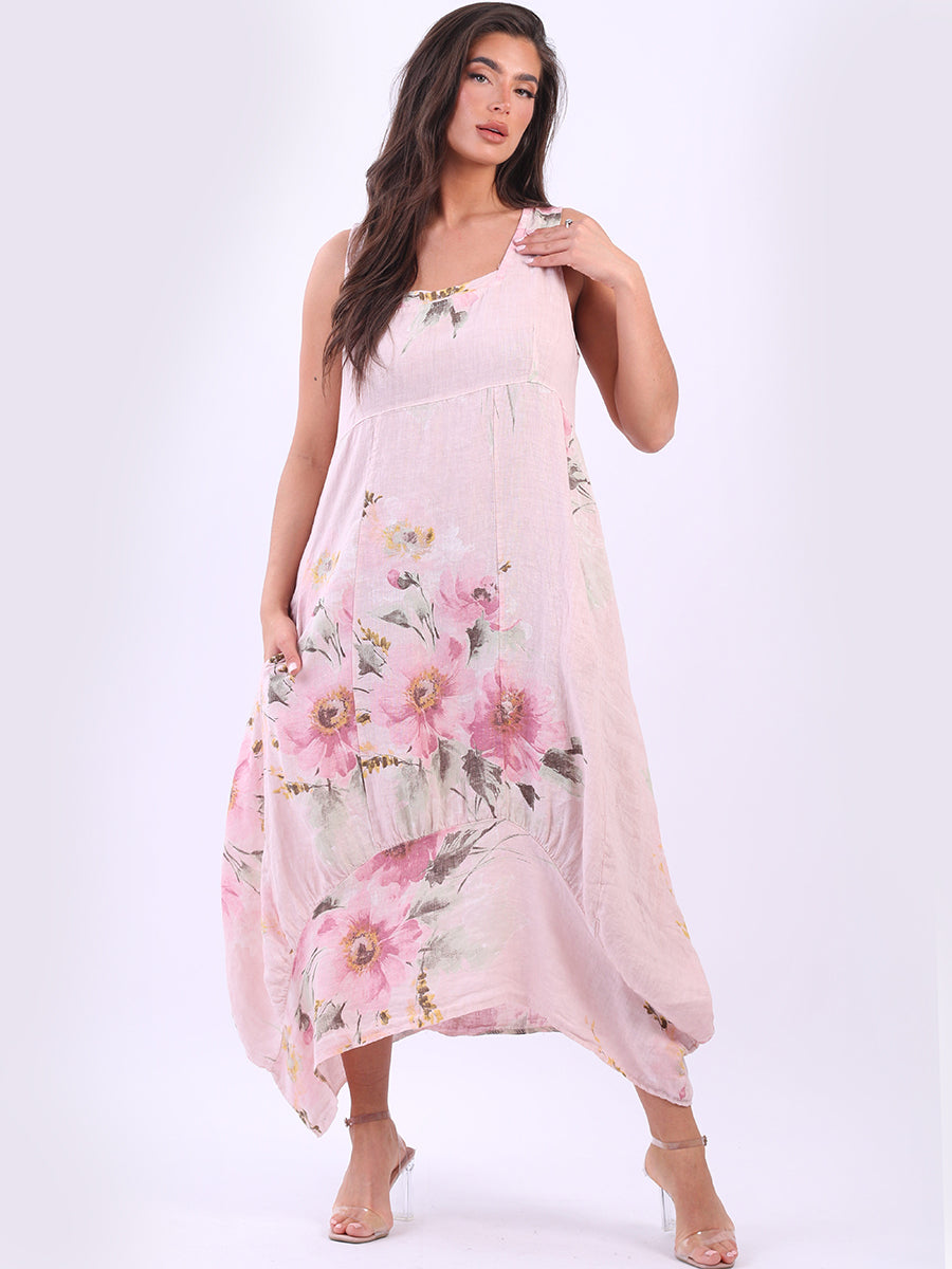 SQUARE NECK BALLOON DRESS