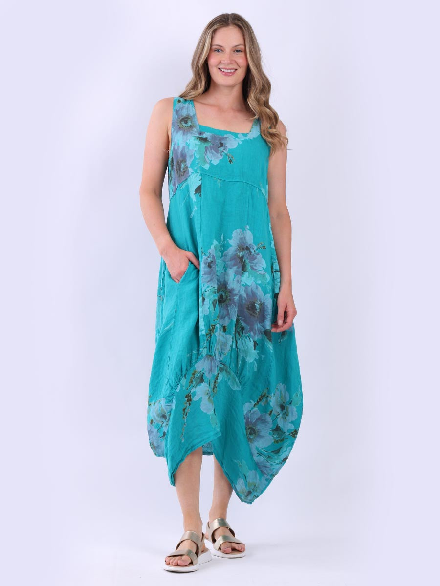 SQUARE NECK BALLOON DRESS